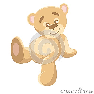 Children's illustration of a pensive Bears Vector Illustration