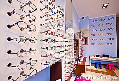 Children's optician shop Editorial Stock Photo