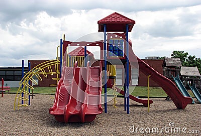 Children's Playground Slide Stock Photo