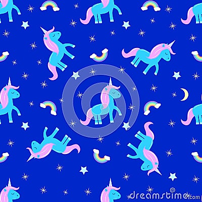 Children`s seamless pattern Vector Illustration