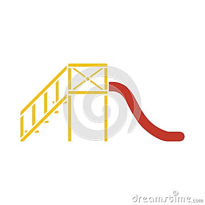 Children`s Slide Icon Vector Illustration