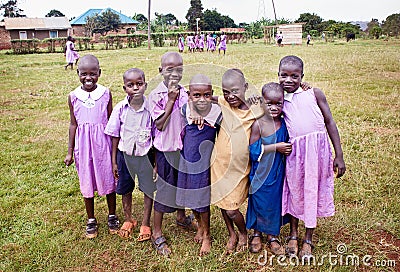 Children in a school in Uganda Editorial Stock Photo