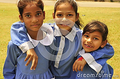 Children in school uniform Editorial Stock Photo