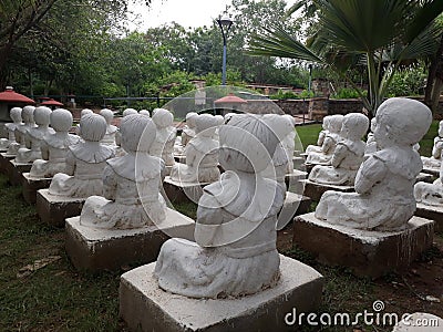 Children sculpture. Editorial Stock Photo