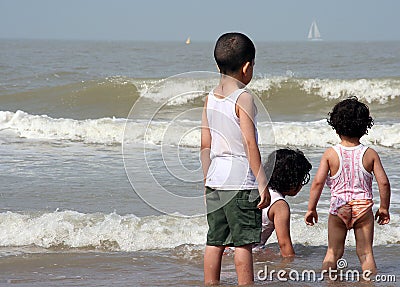 Children of the sea Stock Photo