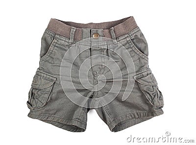 Children shorts on a white Stock Photo