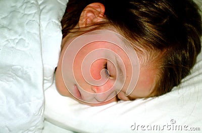 Children-Sleeping Girl Stock Photo