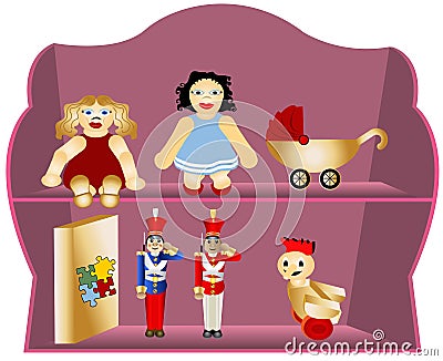 Children toys Vector Illustration