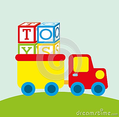 Children toys Vector Illustration