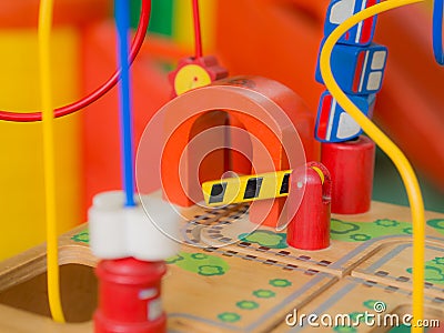 Children toys, Toys that help develop the idea . Stock Photo