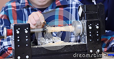 Education in Fablab. Innovative technologies Stock Photo