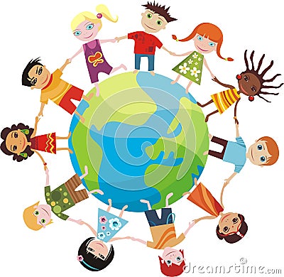 Children of the world Vector Illustration