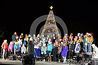 Childrens Choir at the Ellipse Editorial Stock Photo