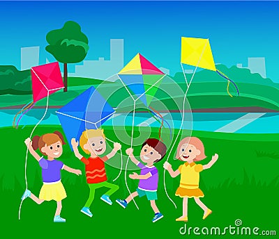 Childrens day, child Vector Illustration