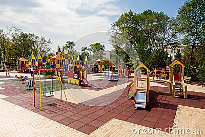 Childrens play area Stock Photo