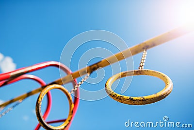 Childrens rings for sports Stock Photo