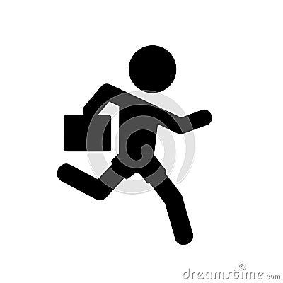 Childrens running sign Vector Illustration