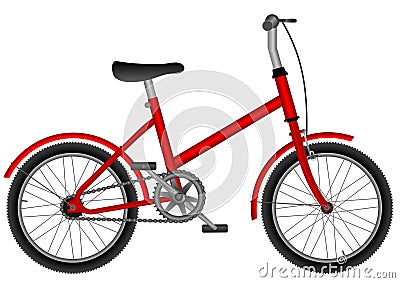 Childs bike Vector Illustration