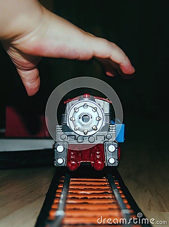 Toy train Stock Photo