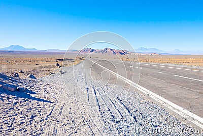 Chile Atacama desert highway 23 Stock Photo