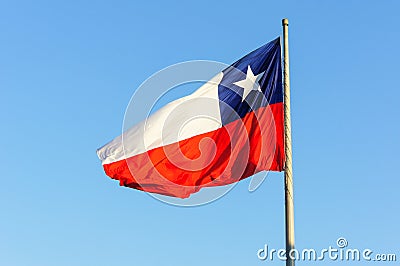 Chile Flag Stock Photo