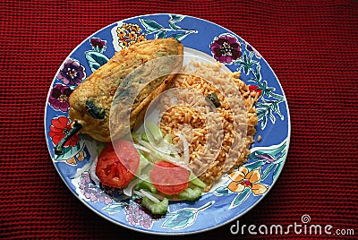 Chile Relleno Stock Photo