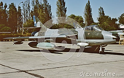 Chilean Air Force Hawker Hunter 750 FGA.9 CN 41H/688140 Editorial Stock Photo