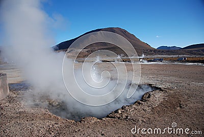 Chilean geysers Stock Photo