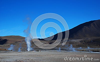 Chilean geysers Stock Photo