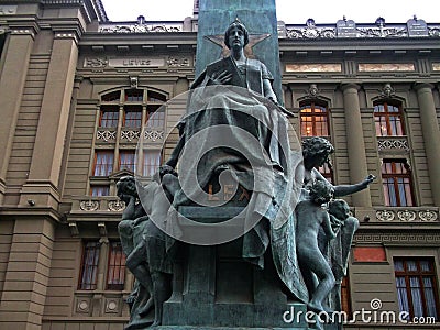 Chilean Justice Building Editorial Stock Photo