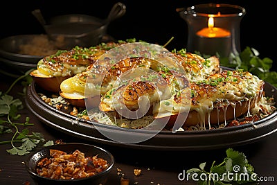 Chilean Parmesan Razor Clams Stock Photo