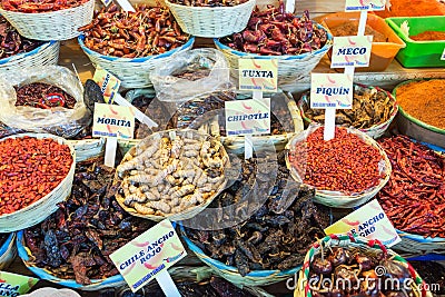 Chiles for Sale Editorial Stock Photo