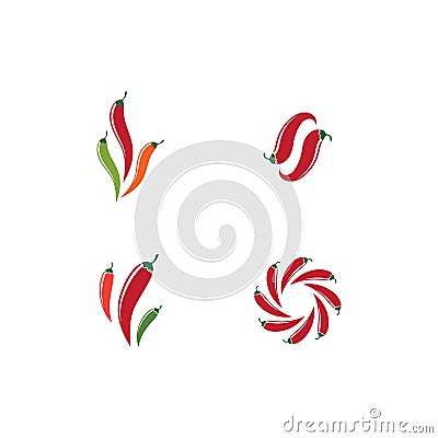 Chili illustration logo vector Vector Illustration