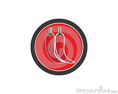 Chili logo vector template Vector Illustration