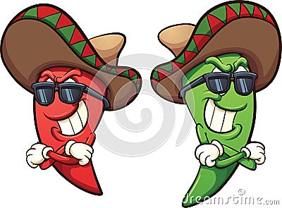 Chili peppers Vector Illustration