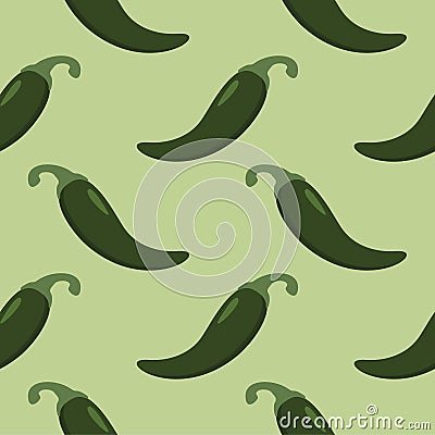 chili seamless pettern vector illustration Vector Illustration