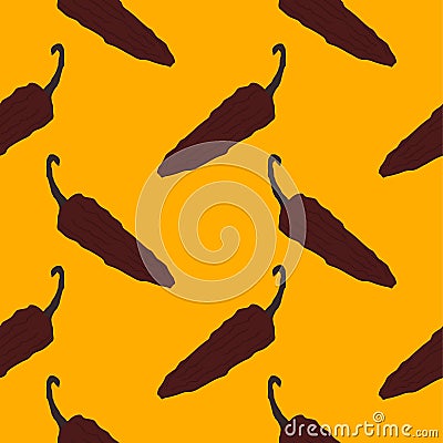 chili seamless pettern vector illustration Vector Illustration