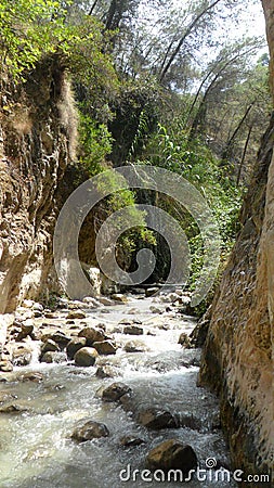 Chillar river, Nerja, Malaga Stock Photo