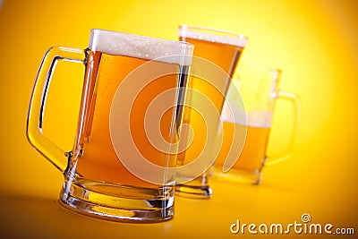 Chilled beer Stock Photo