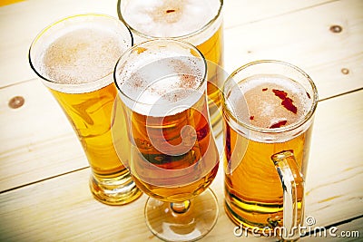 Chilled beer Stock Photo