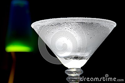 Chilled Martini Glass Stock Photo