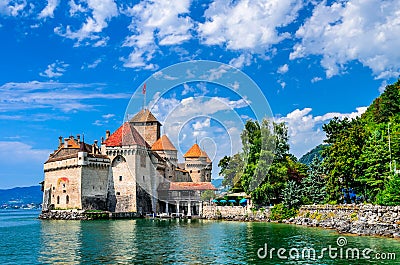 Chillon Castle, Switzerland Editorial Stock Photo