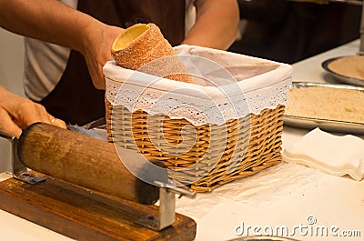 Chimney cake Stock Photo