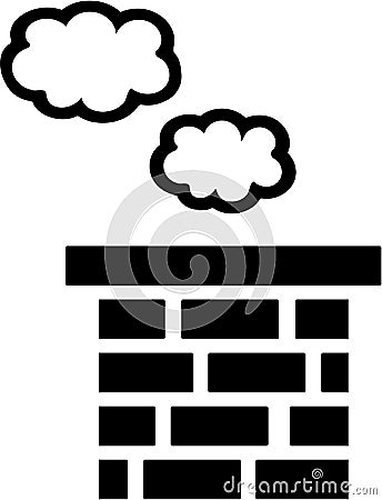 Chimney clouds smoke Vector Illustration