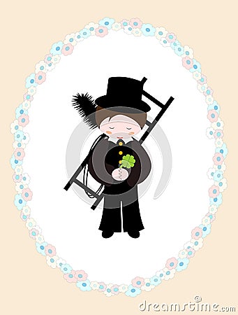 Chimney sweeper Vector Illustration