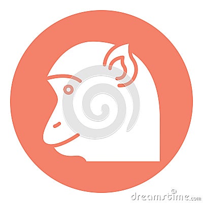 Chimpanzee Isolated Vector Icon which can be easily modified or edited as you want Vector Illustration