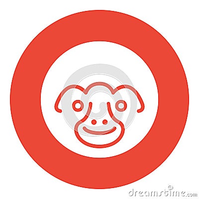 Chimpanzee Isolated Vector Icon which can be easily modified or edited as you want Vector Illustration