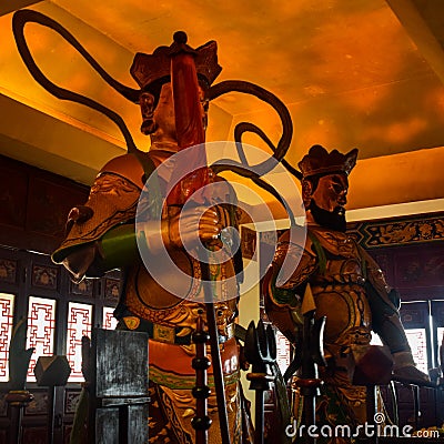 The Chin Swee Caves Temple is a Taoist temple in Genting Highlands, Pahang, Malaysia, scenery from a top Chin Swee Temple at Genti Editorial Stock Photo