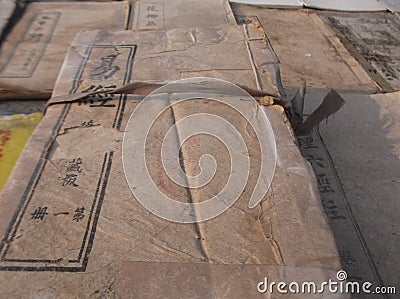 China ancient books Editorial Stock Photo