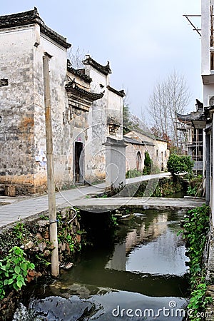 China ancient village Stock Photo
